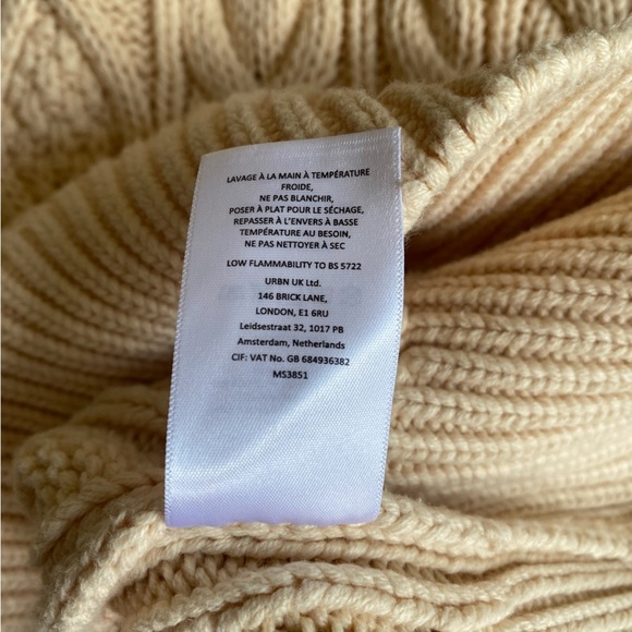 Anthropologie Dress Women’s Small Mare Mare Sweater Dress Cable Knit - Picture 5 of 12